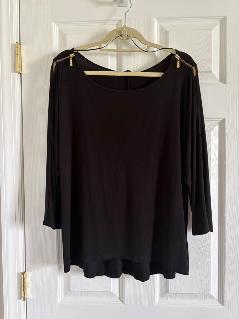 Classic Black Women's Long Sleeve Top